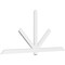 Ekena Millwork Kennewick Architectural Grade PVC Gable Bracket, 96"W x 44"H x 2"D x 4"F, 11/12 Pitch GBP096X44X0204KEN00 - alternate 1